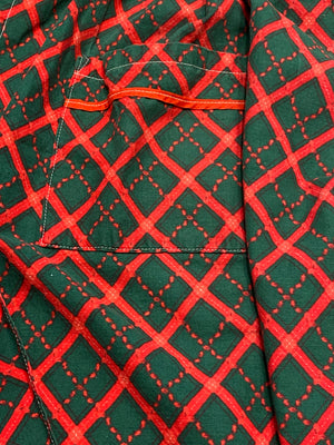 Vintage Festive Half Apron