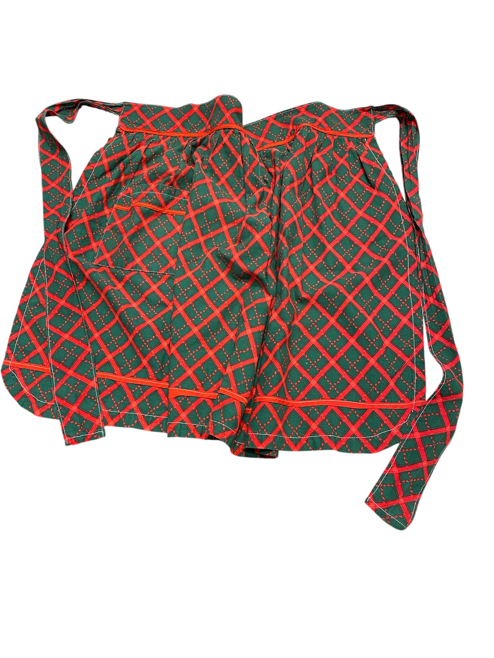 Vintage Festive Half Apron