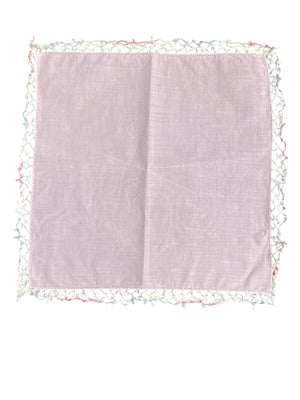 Hanmdmade Pink Handkerchief
