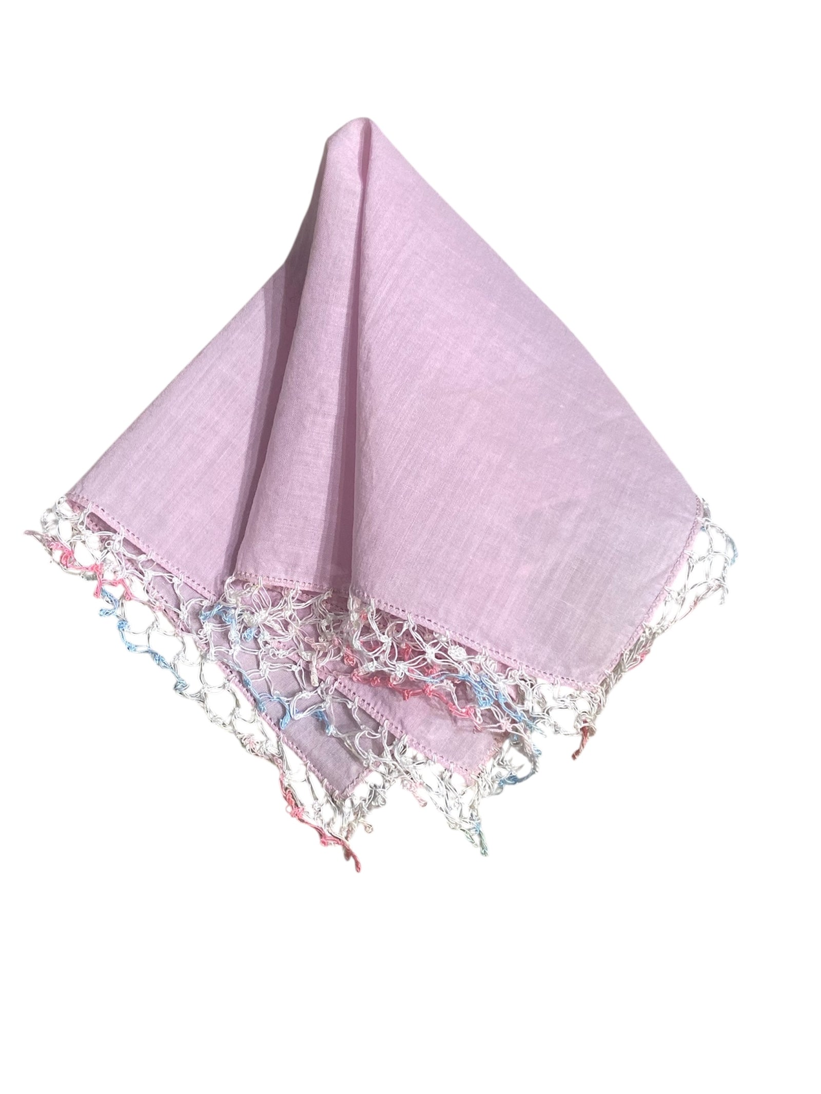 Hanmdmade Pink Handkerchief