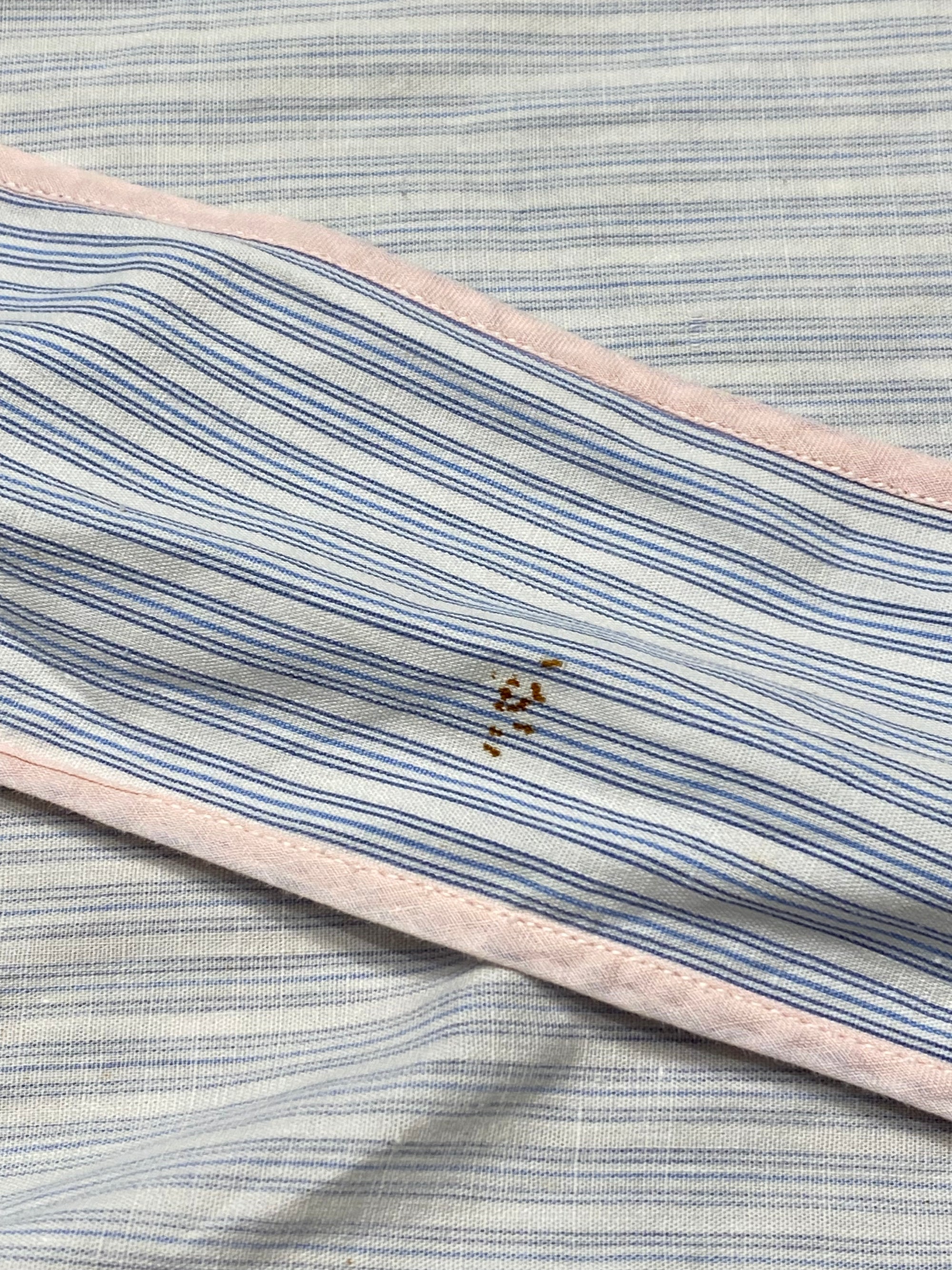 Blue Striped Cross-Back Apron