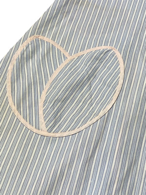 Blue Striped Cross-Back Apron