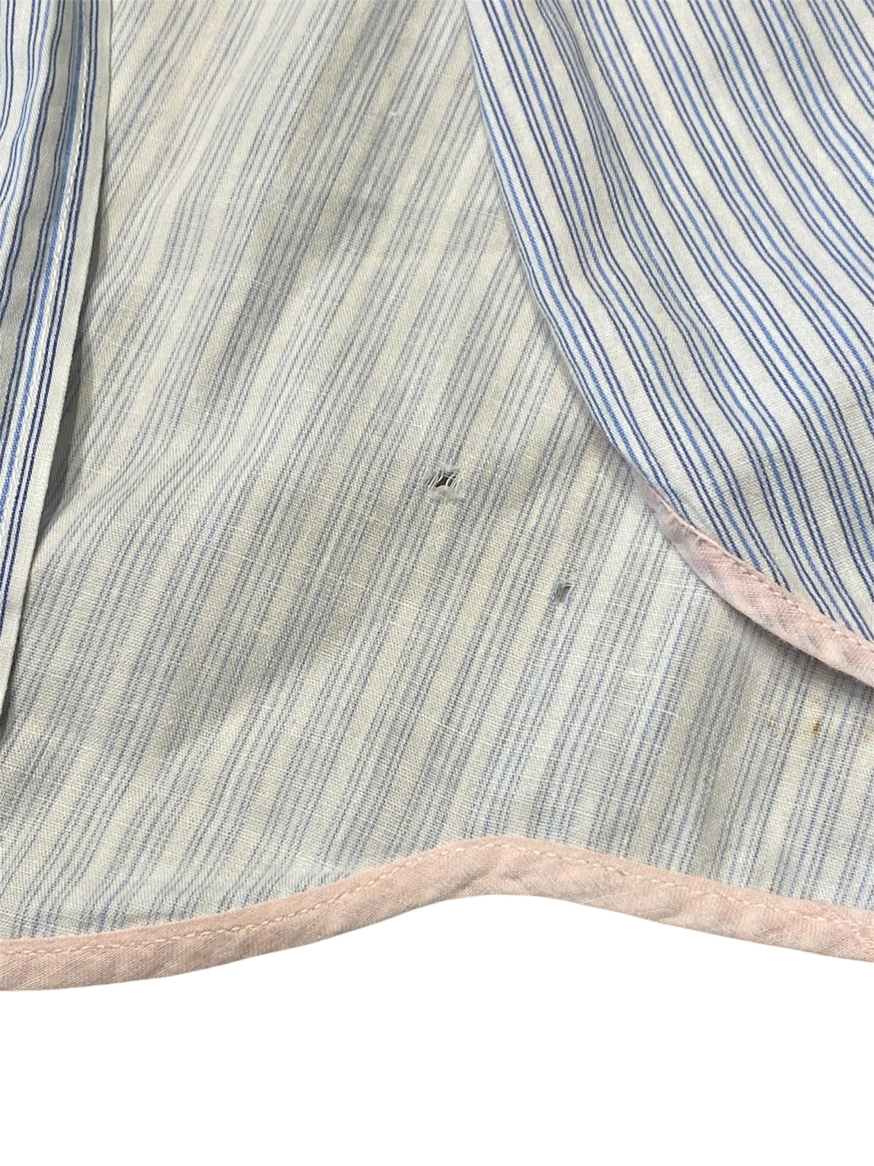Blue Striped Cross-Back Apron