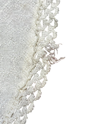 Handstitched Dresser Scarf with Flowers