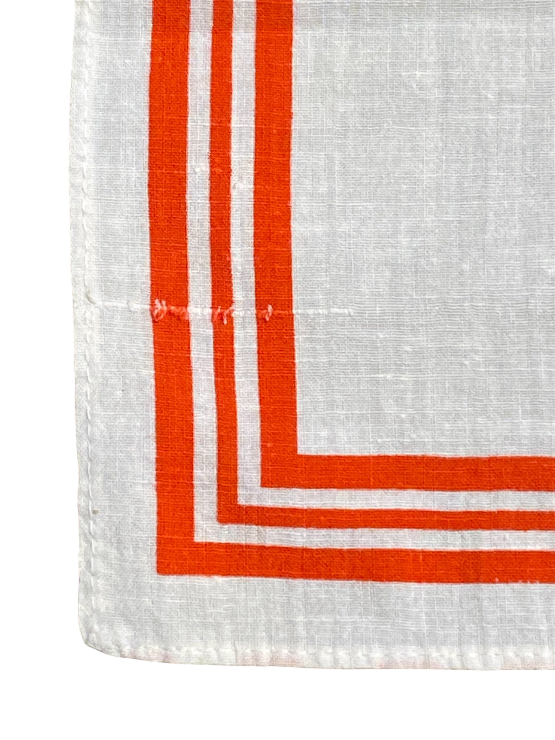 White and Red Handkerchief