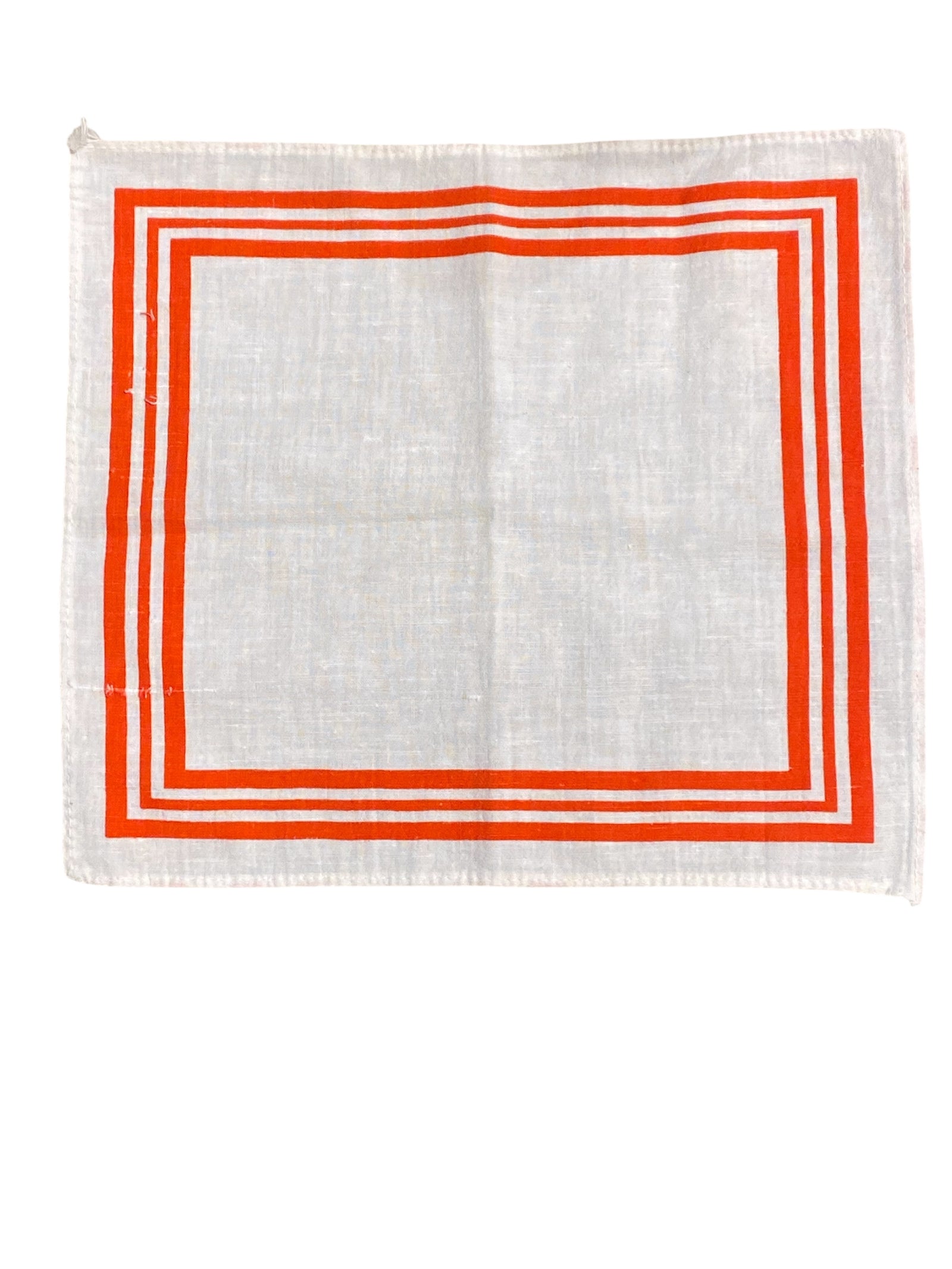 White and Red Handkerchief