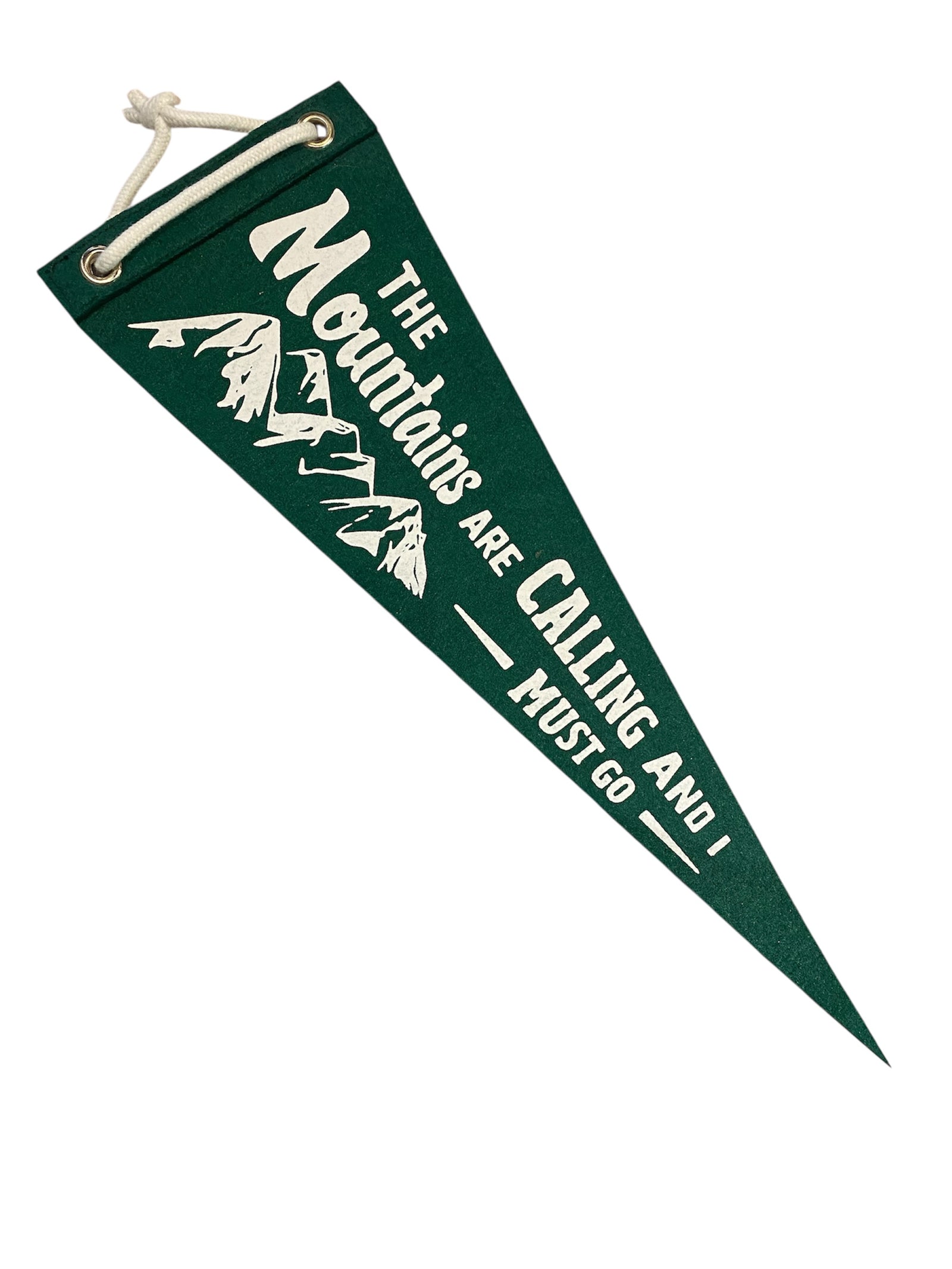 The Mountains Are Calling Felt Pennant