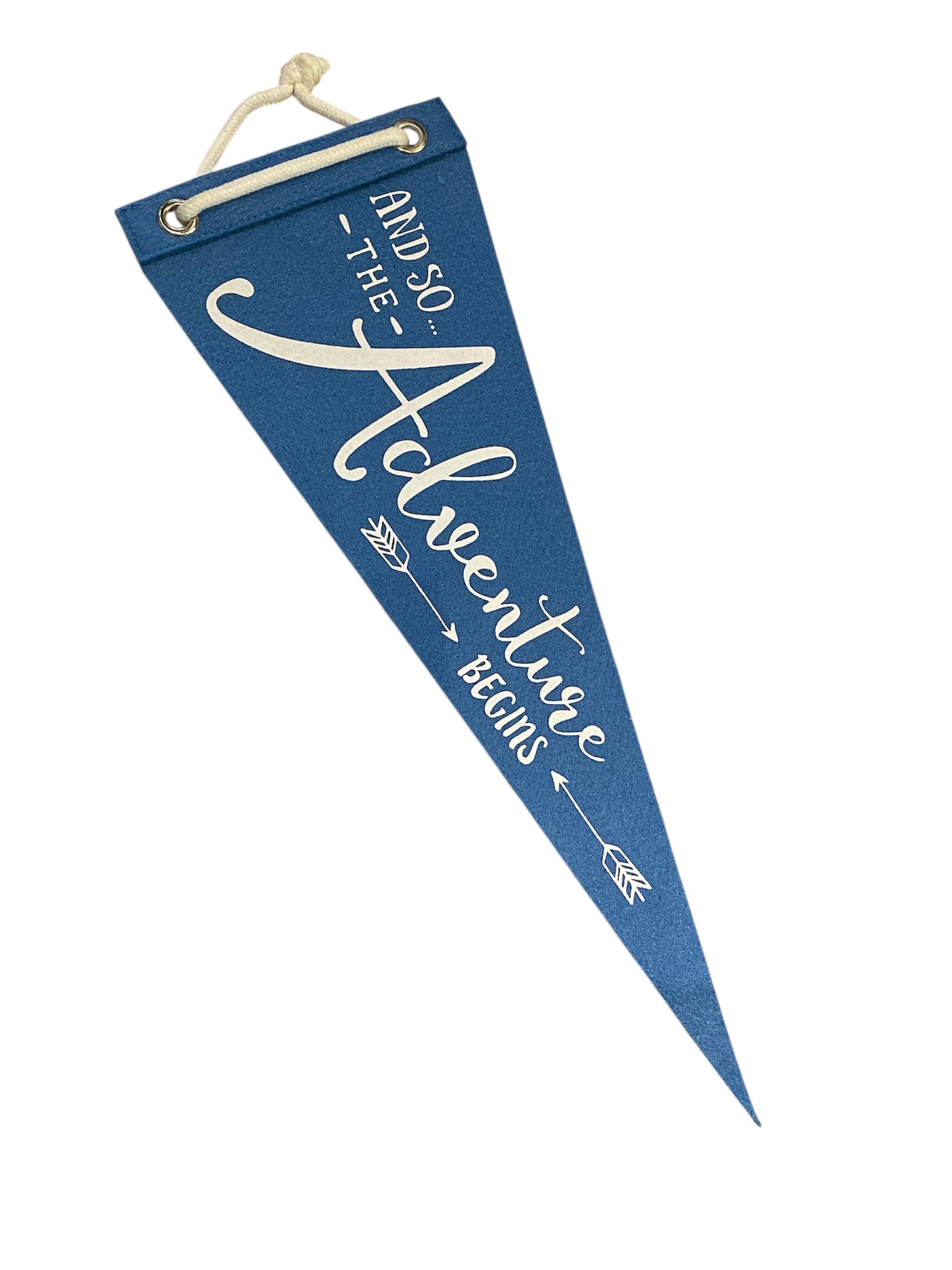 Blue Adventure Felt Pennant