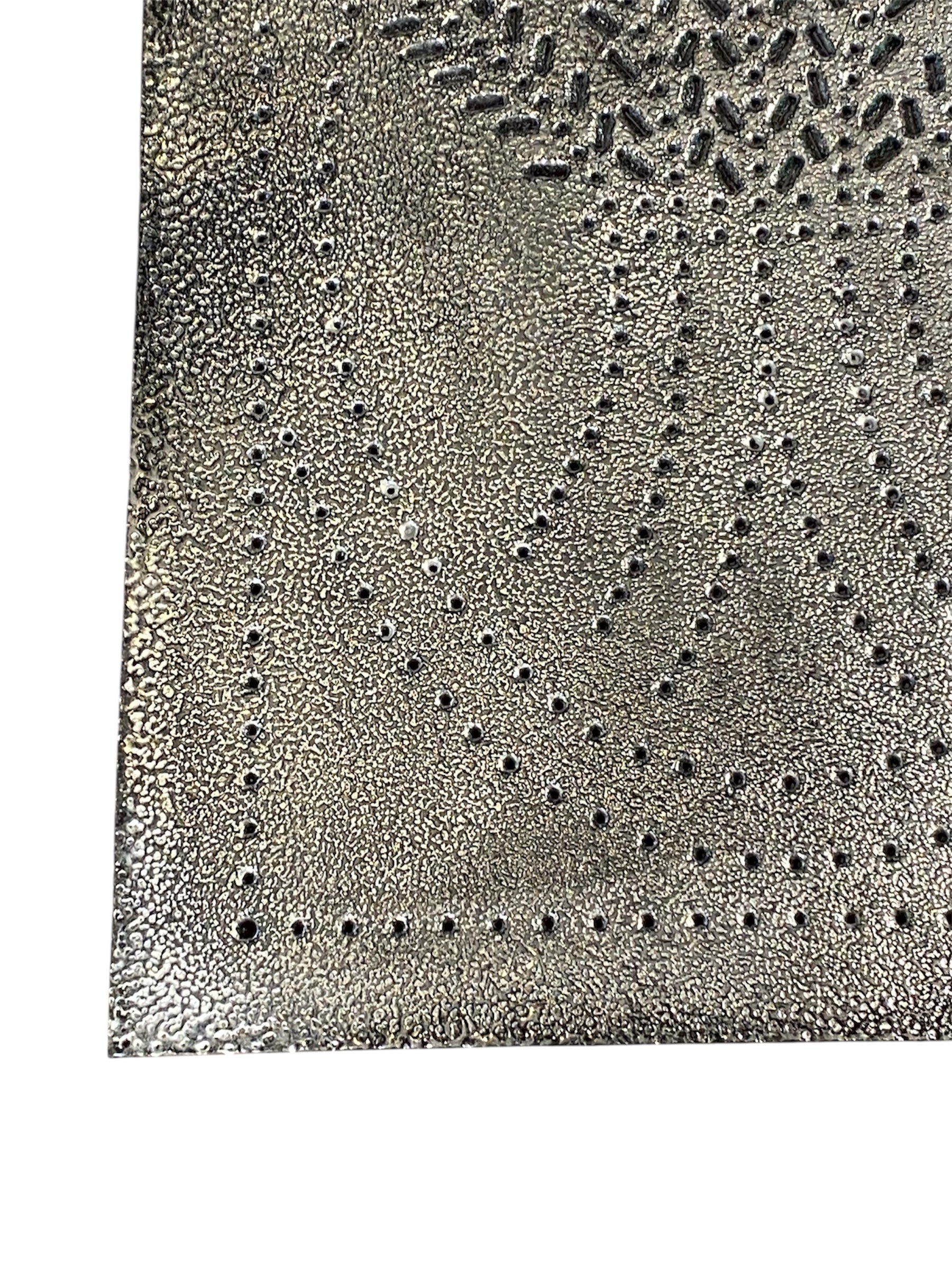 Wheat Punched Tin Panel (Silver)