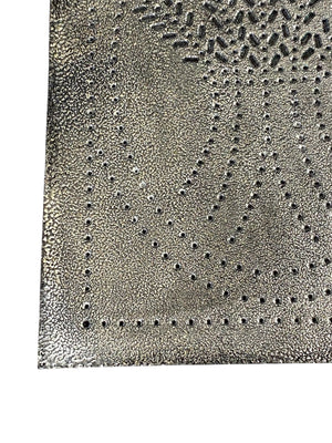 Wheat Punched Tin Panel (Silver)