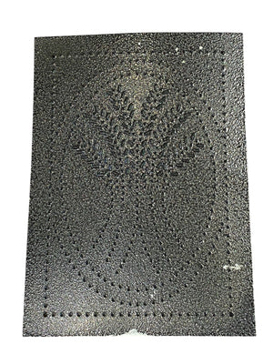 Wheat Punched Tin Panel (Silver)