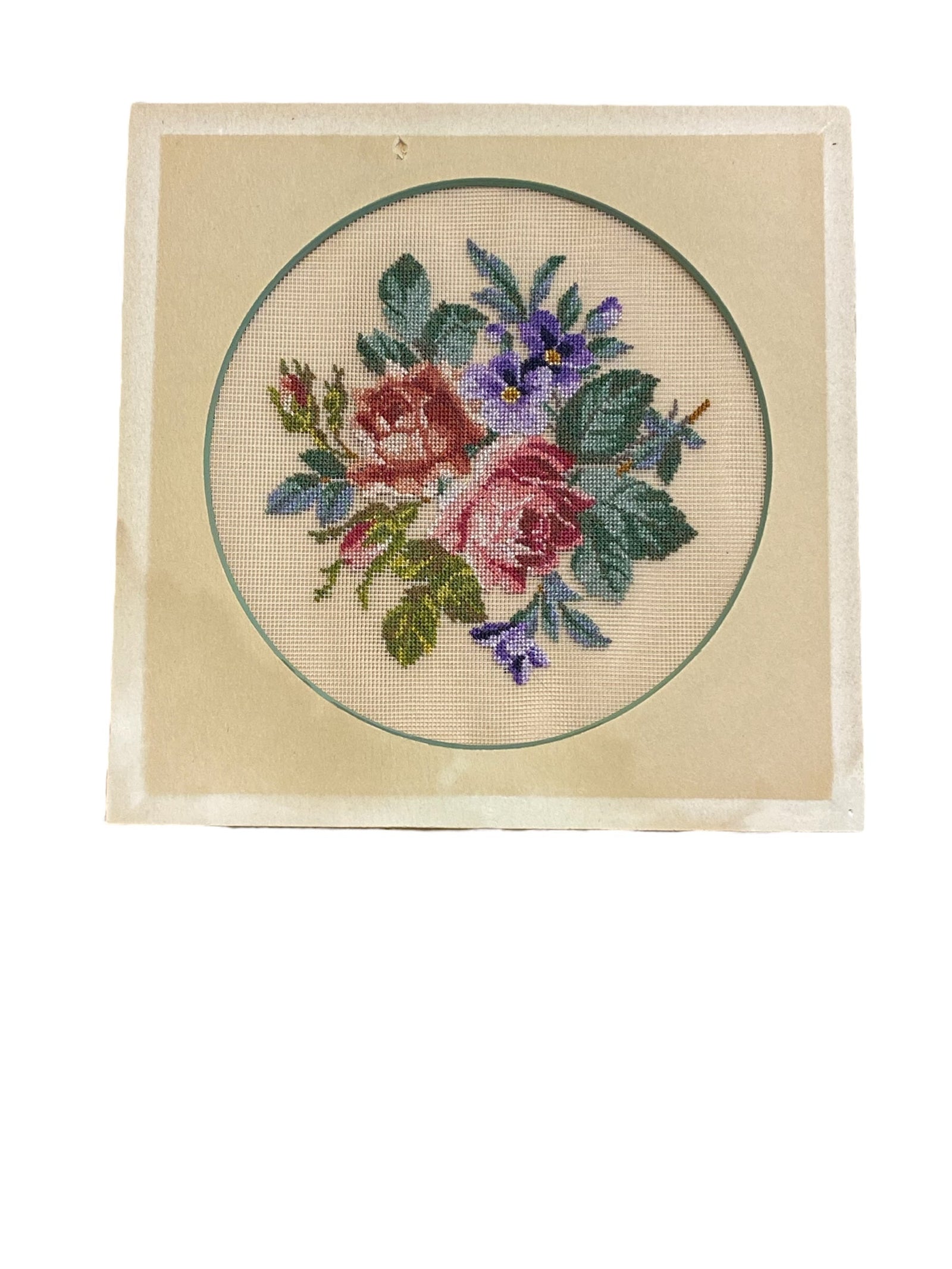 Very Fine Vintage Floral Embroidery