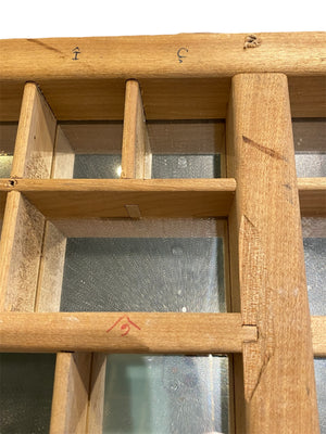 Letterpress Printer's Drawer with a Mirror