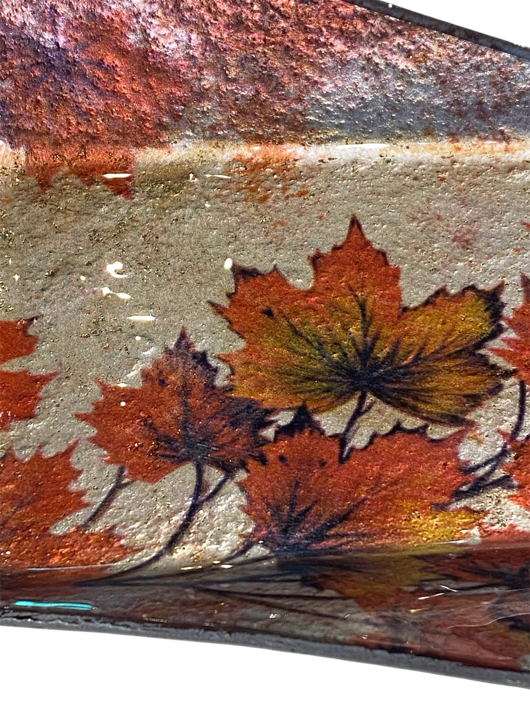 Fluted Autumn Leaf Plate