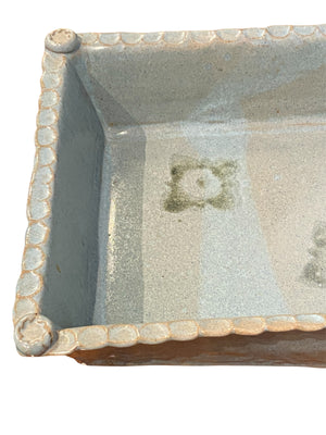 Smoky Blue Large Pottery Dish