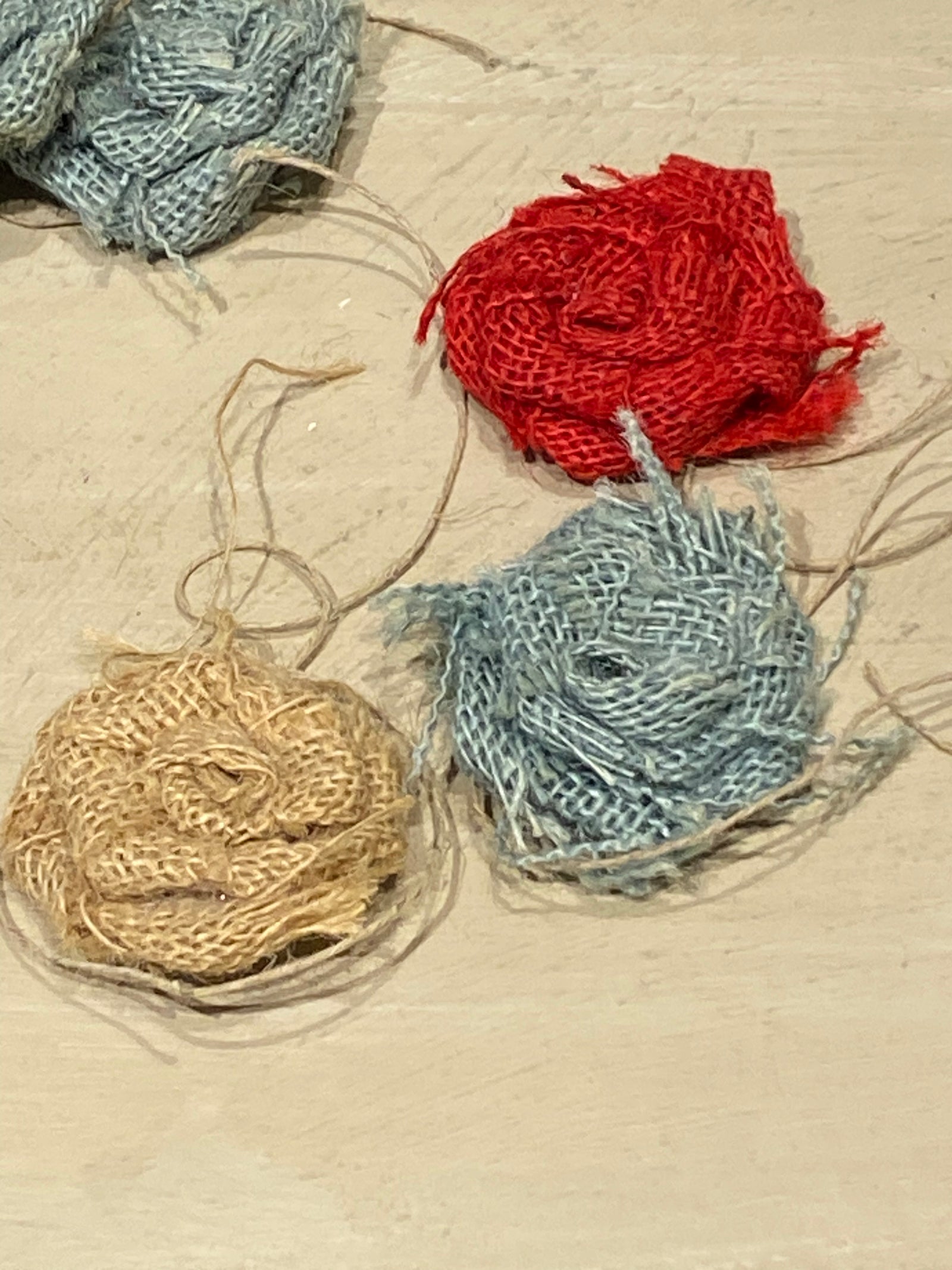 Handmade Burlap Roses