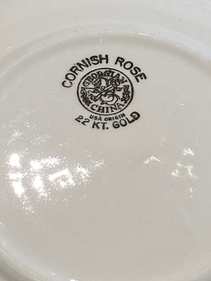 Cornish Rose Saucers/Trinket Dishes