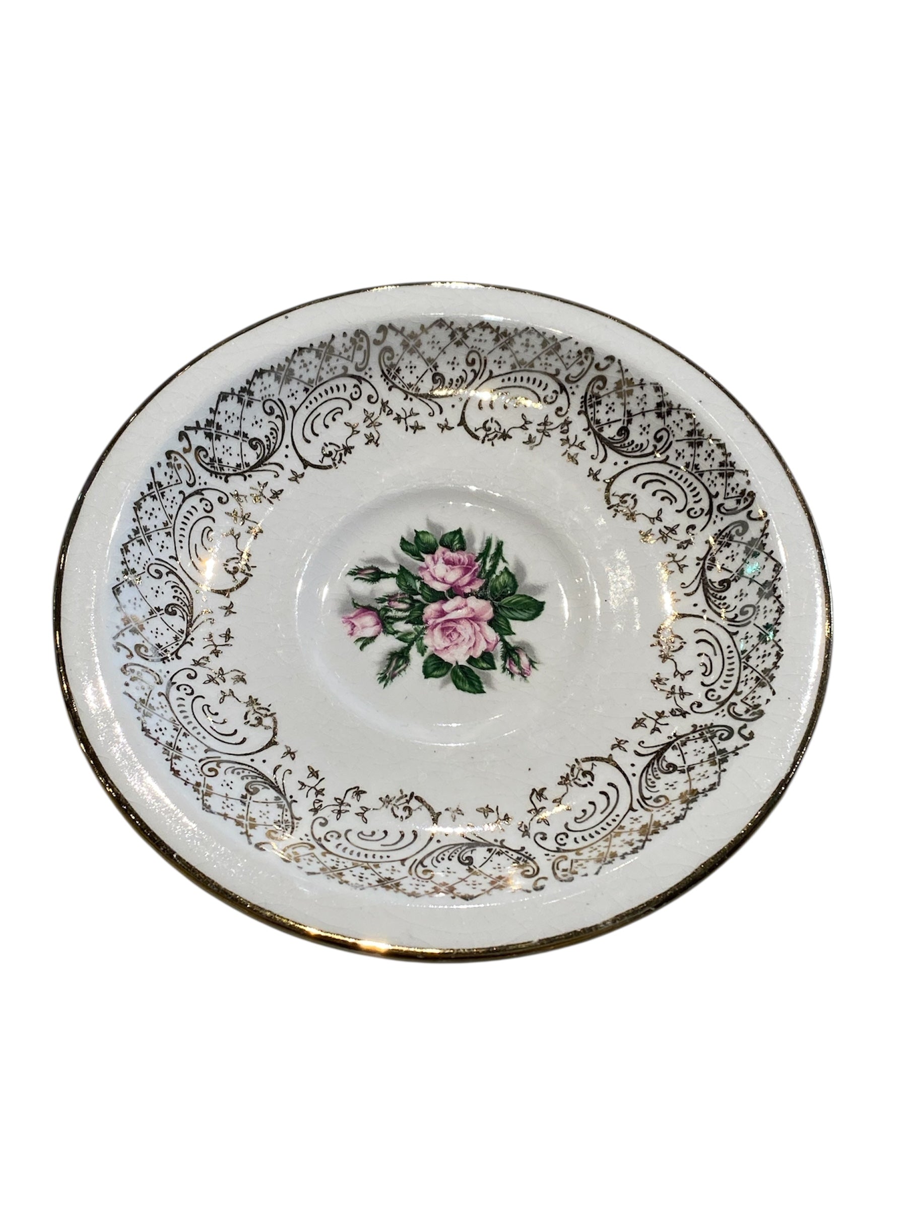 Tudor Rose Saucers/Trinket Dishes