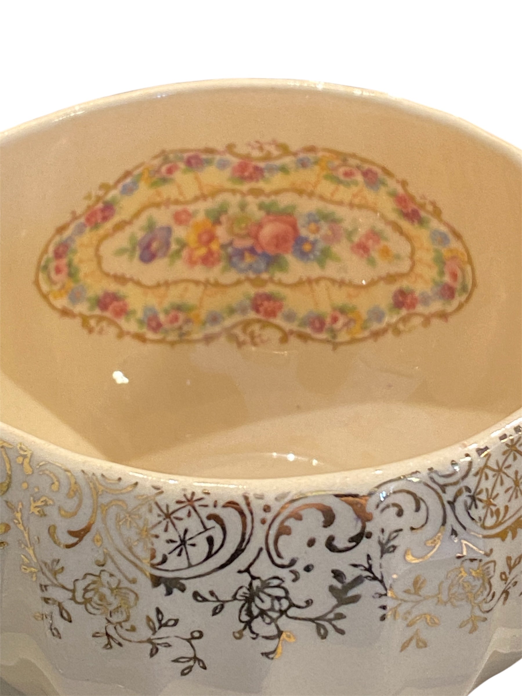 Toledo Delight Limoges Sebring Creamer and Sugar Bowl Set