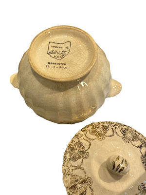 Toledo Delight Limoges Sebring Creamer and Sugar Bowl Set