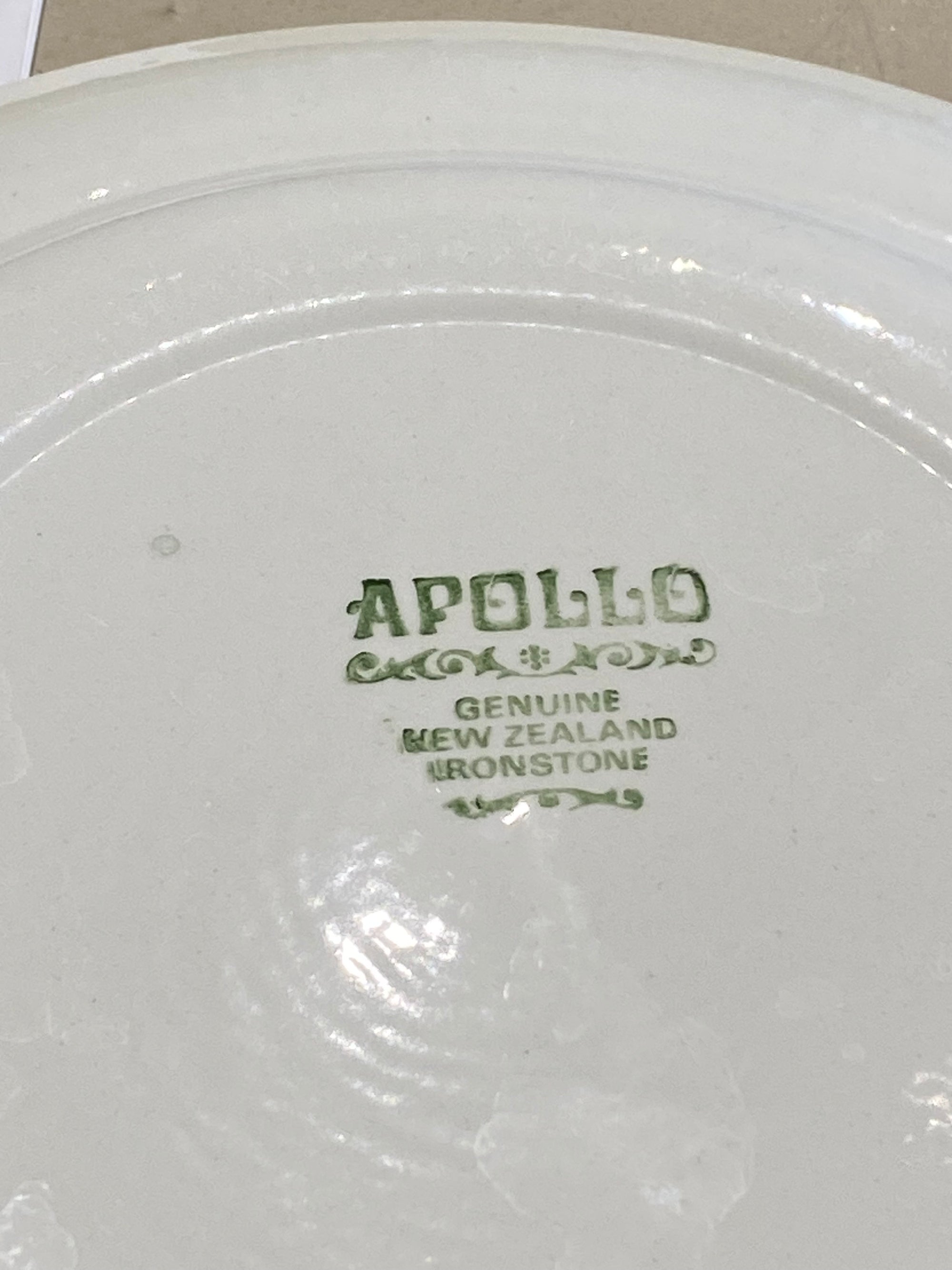 Apollo Genuine New Zealand Ironstone Dinner Plates