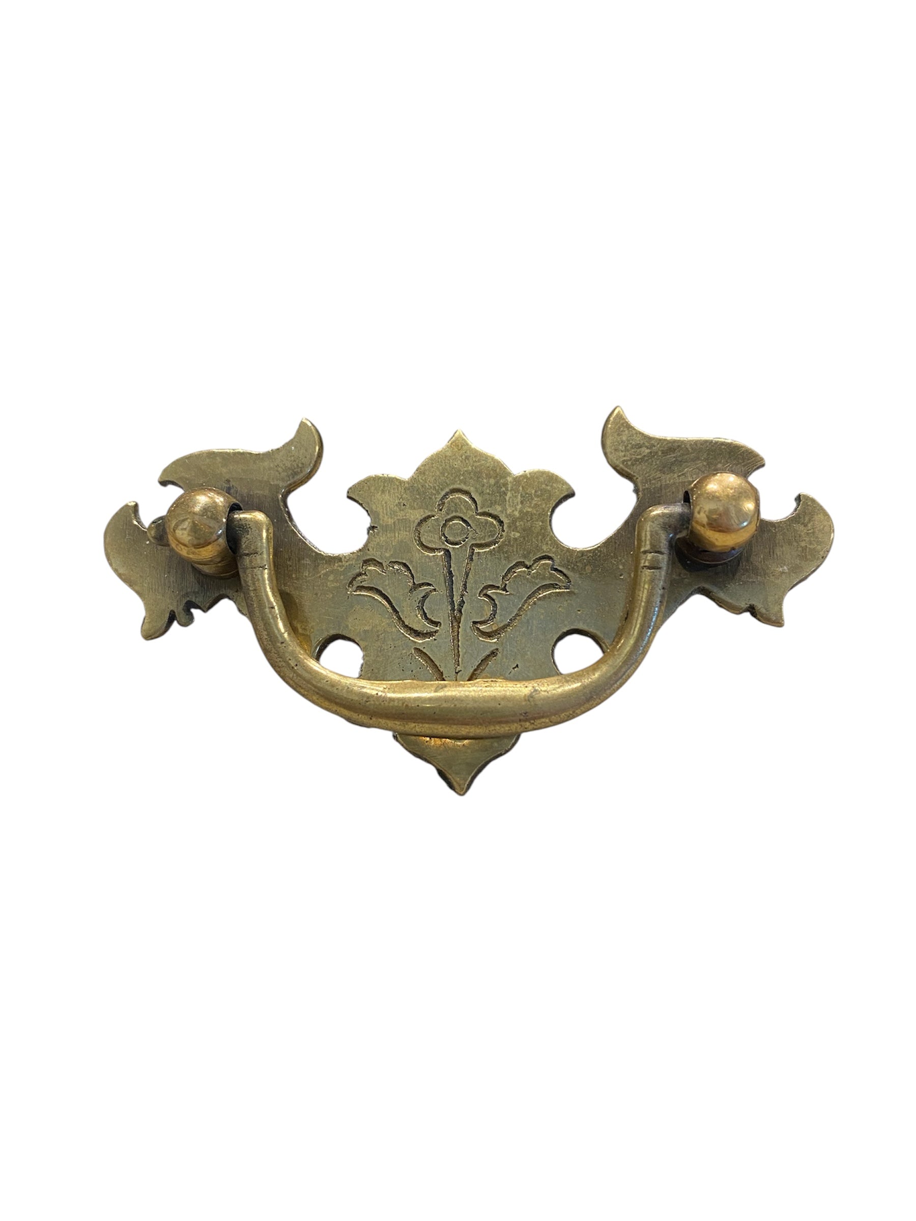 Brass Stamped Chippendale Drawer Pulls