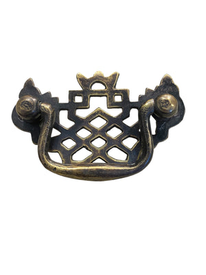 Brass Chippendale/Art Deco Batwing Drawer Pulls