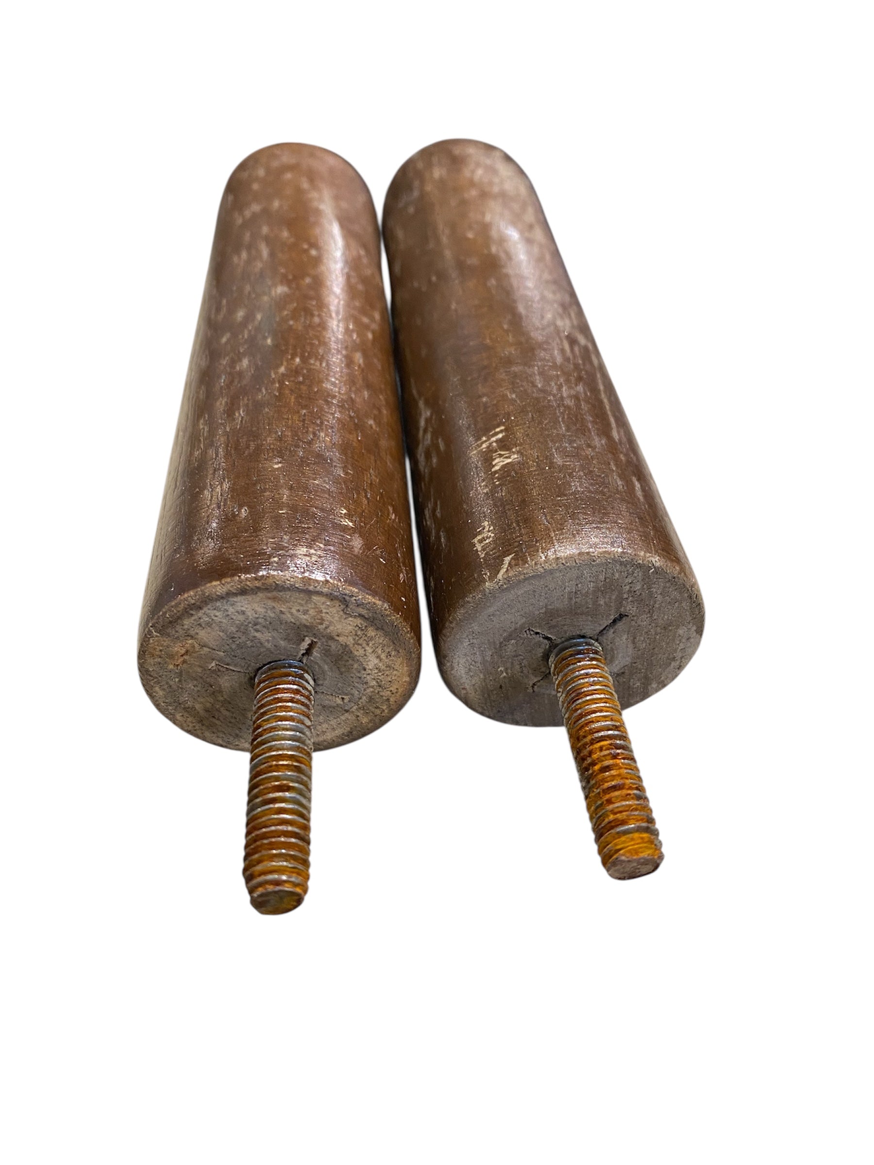 Vintage Dark Round Furniture Legs