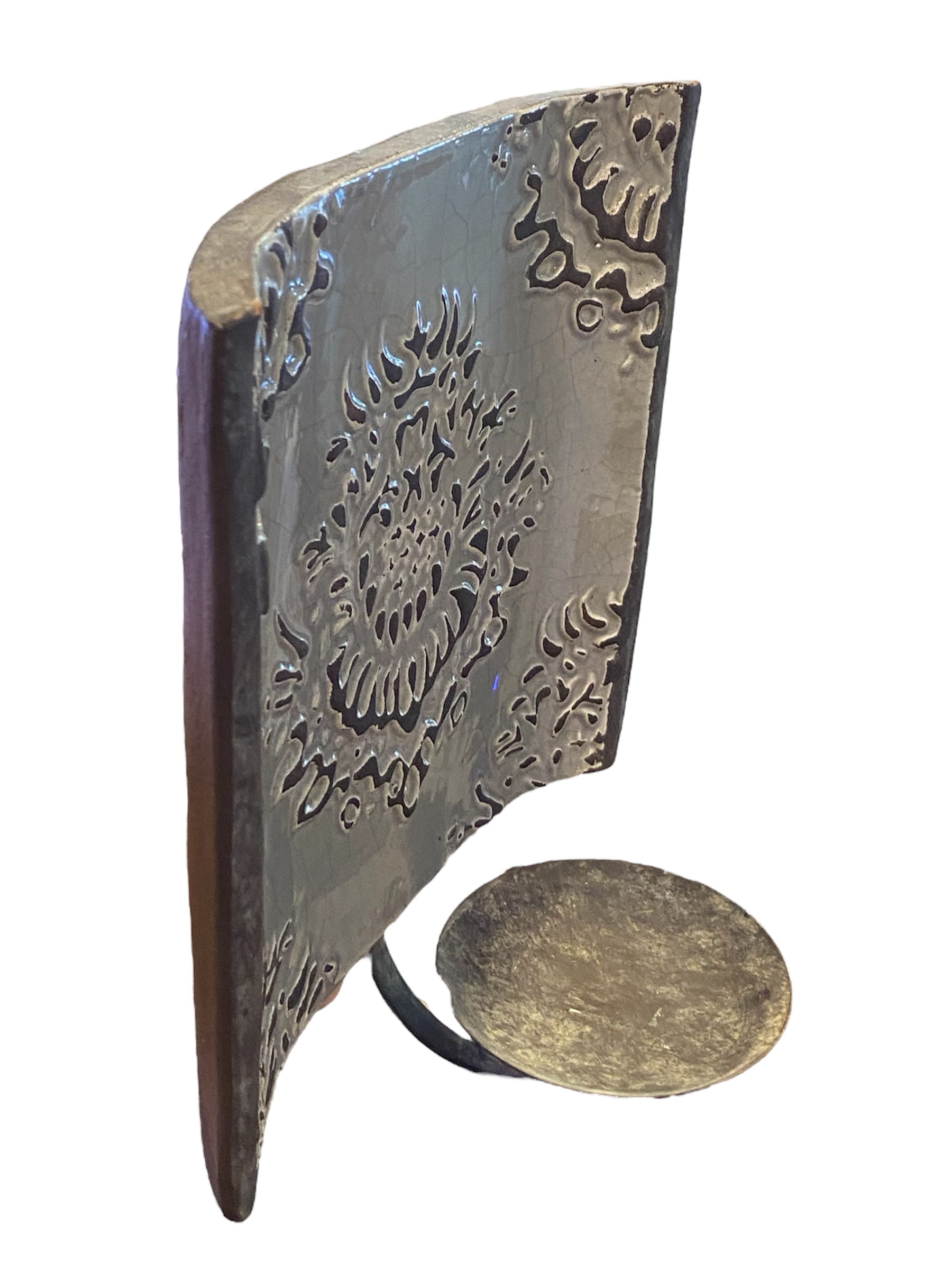 Decorative Clay Tile Candle Holder