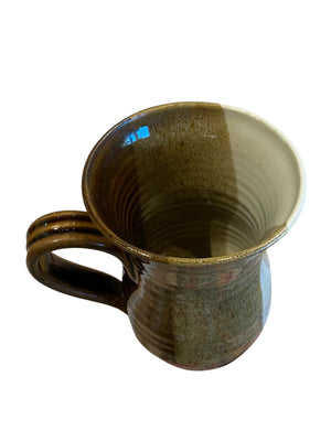 Handmade Vintage Brown Pottery Mug