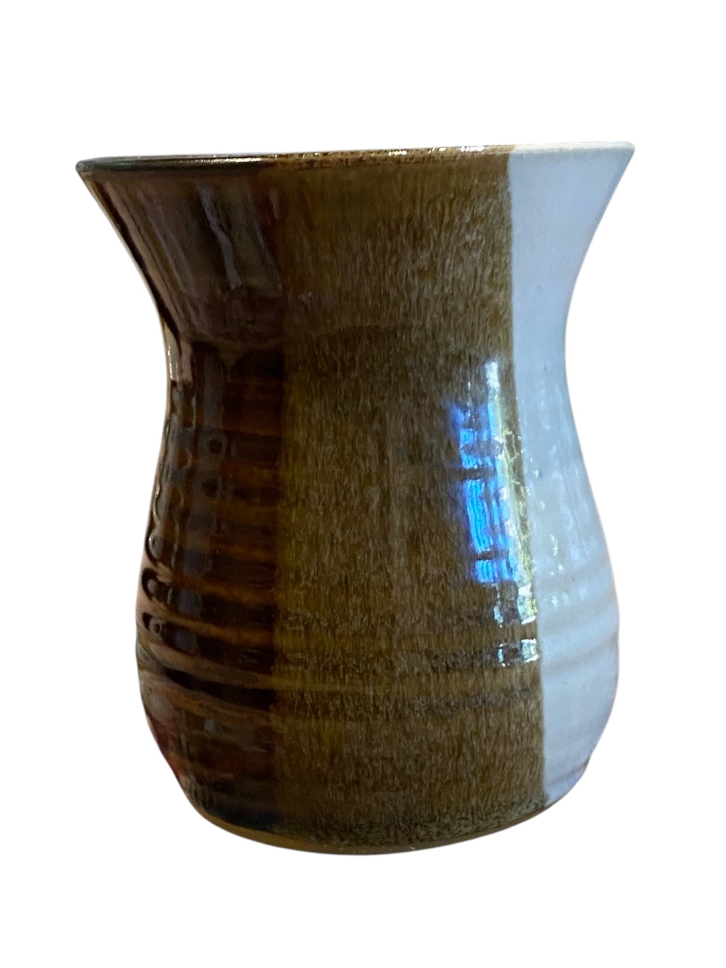 Handmade Vintage Brown Pottery Vase