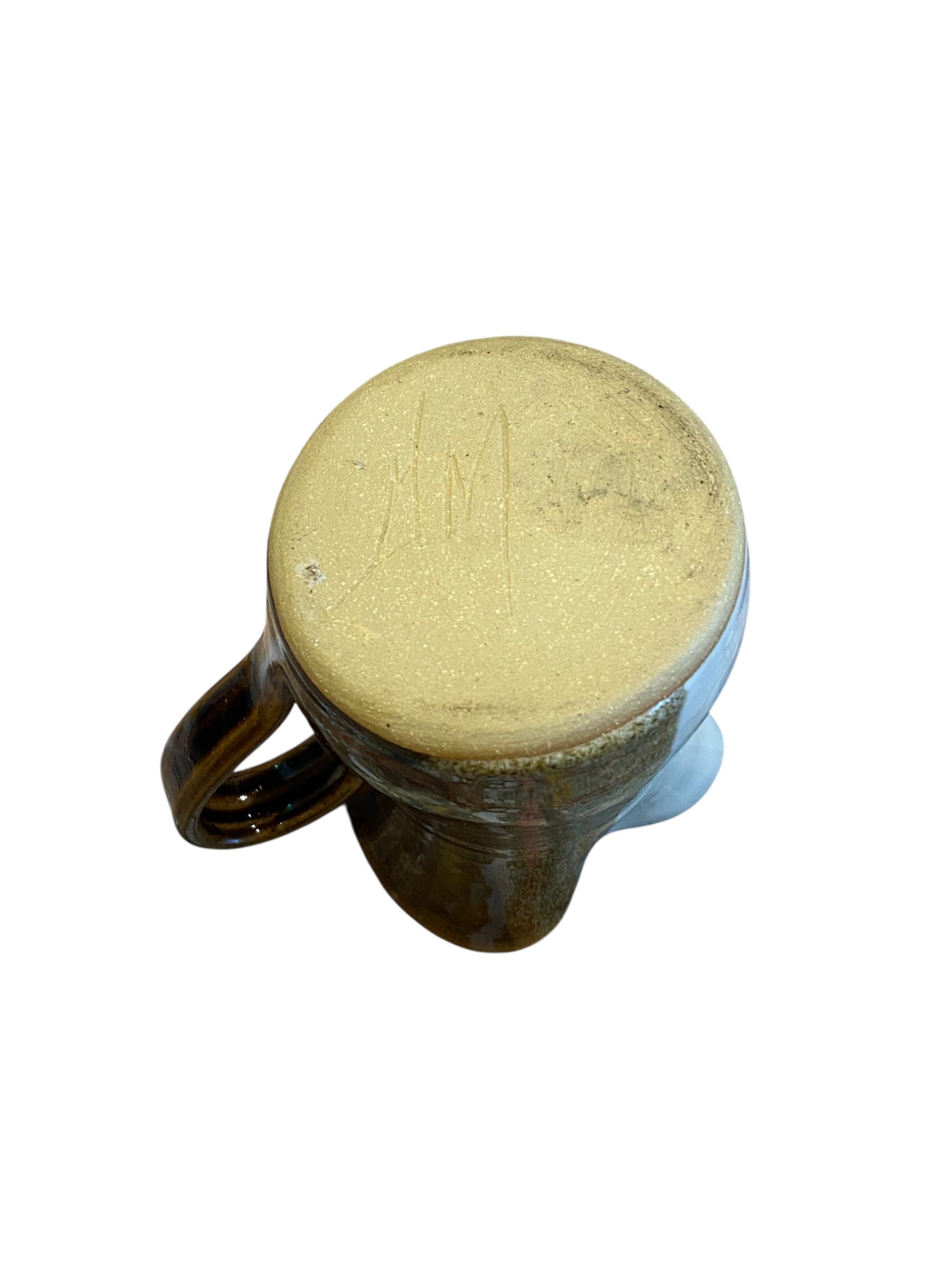 Handmade Vintage Brown Pottery Creamer