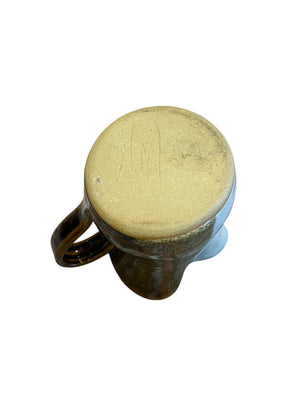 Handmade Vintage Brown Pottery Creamer