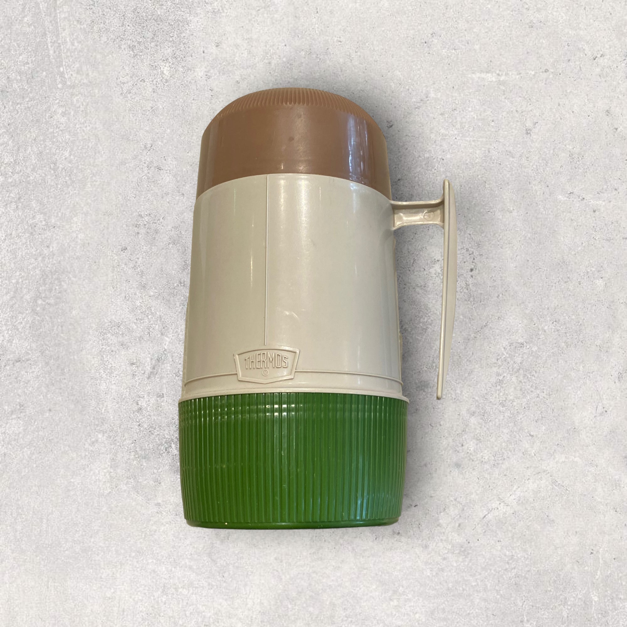 Green and Beige Retro Thermos