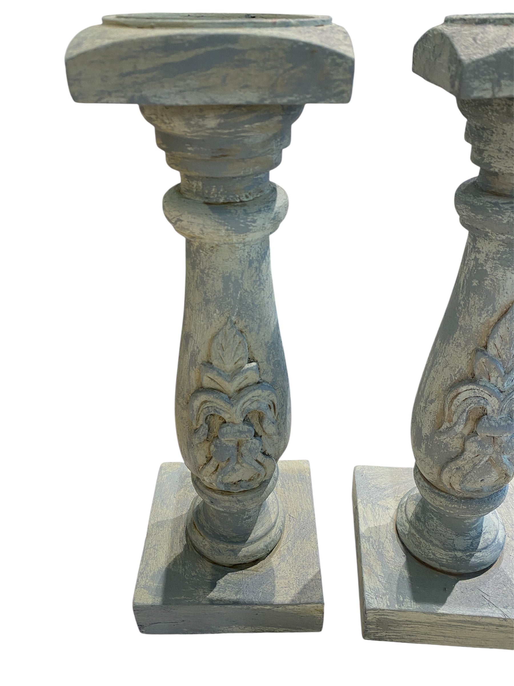 Fleur-de-Lis Pillar Candle Holders
