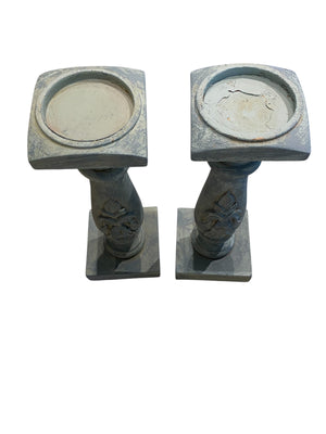 Fleur-de-Lis Pillar Candle Holders