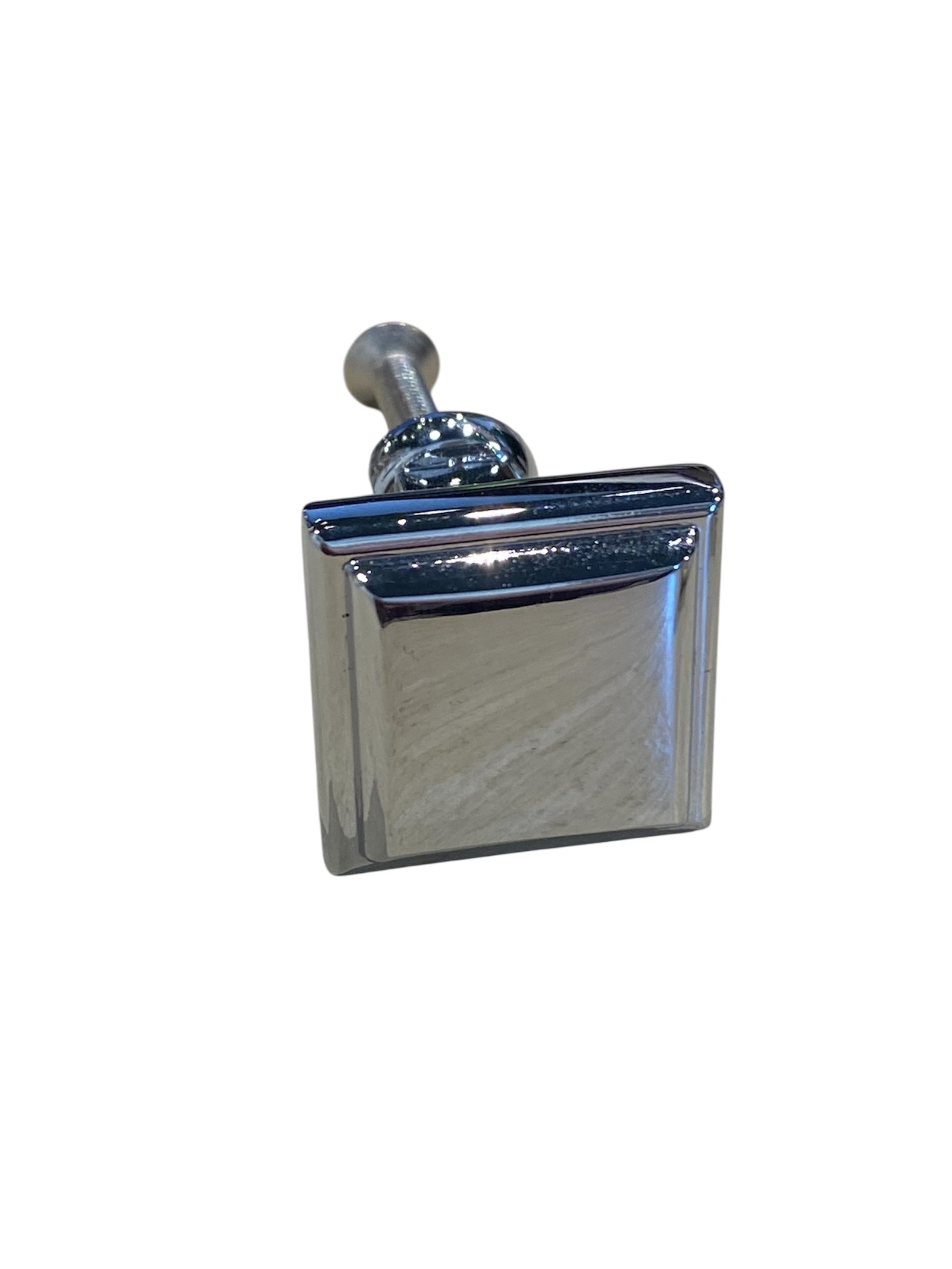 Square Geometric Silver Knobs