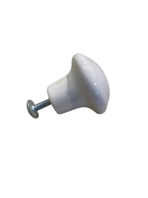 White Ceramic Knobs