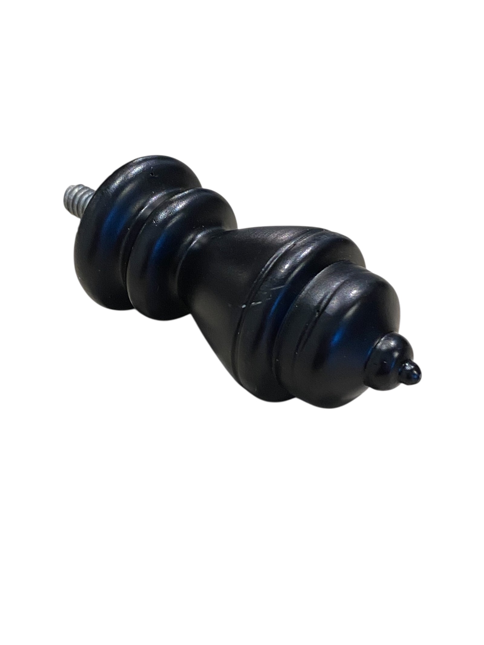 Black Finial with Screw