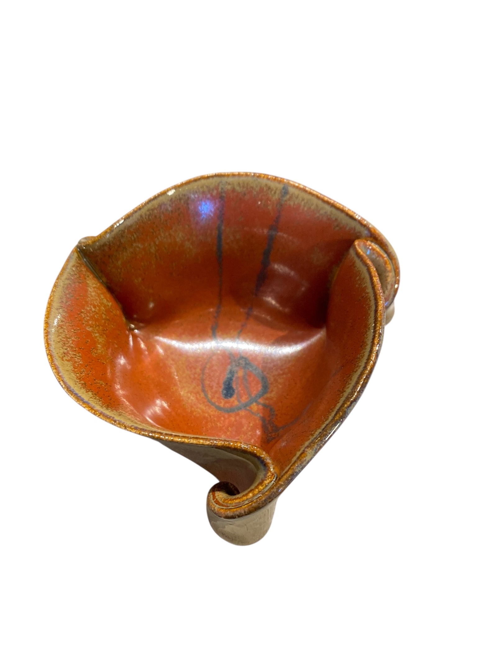 Hilborn Brown Pinched Dish