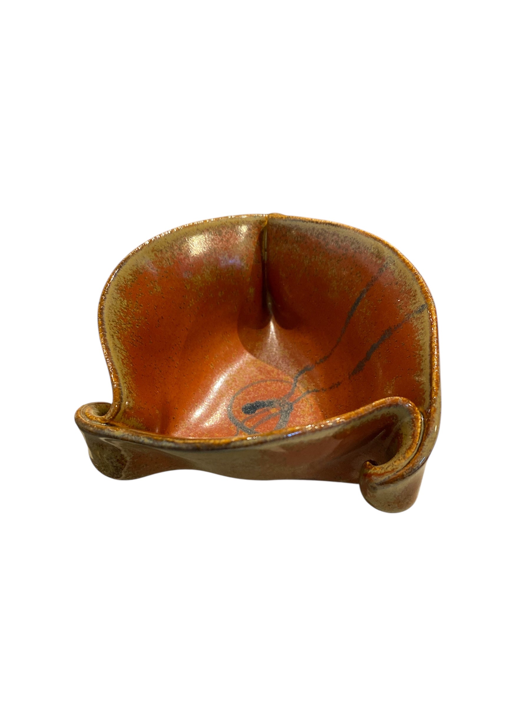 Hilborn Brown Pinched Dish