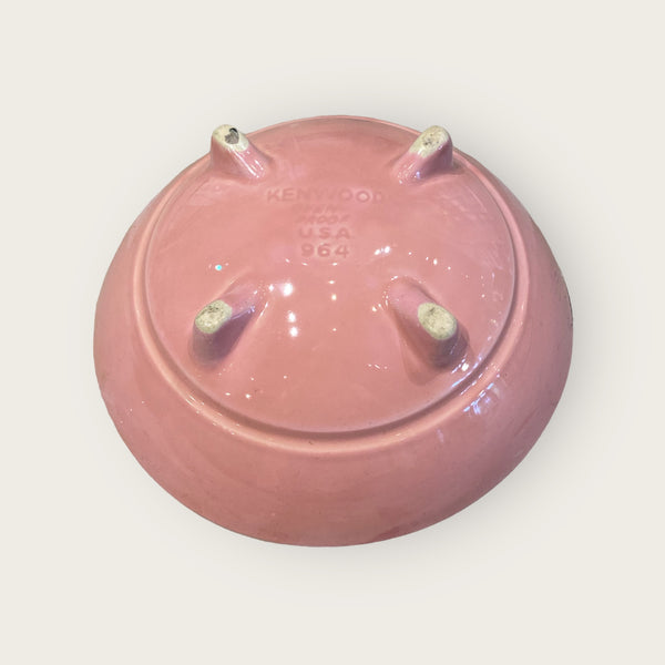 Pink Footed Ceramic Bowl