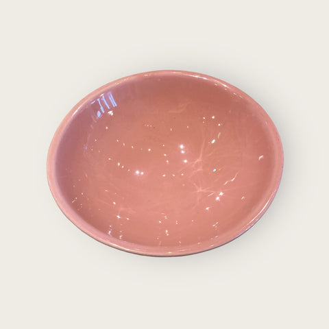 Pink Footed Ceramic Bowl