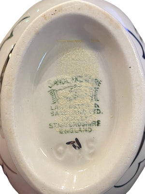 Silver Luster Creamer and Sugar Bowl