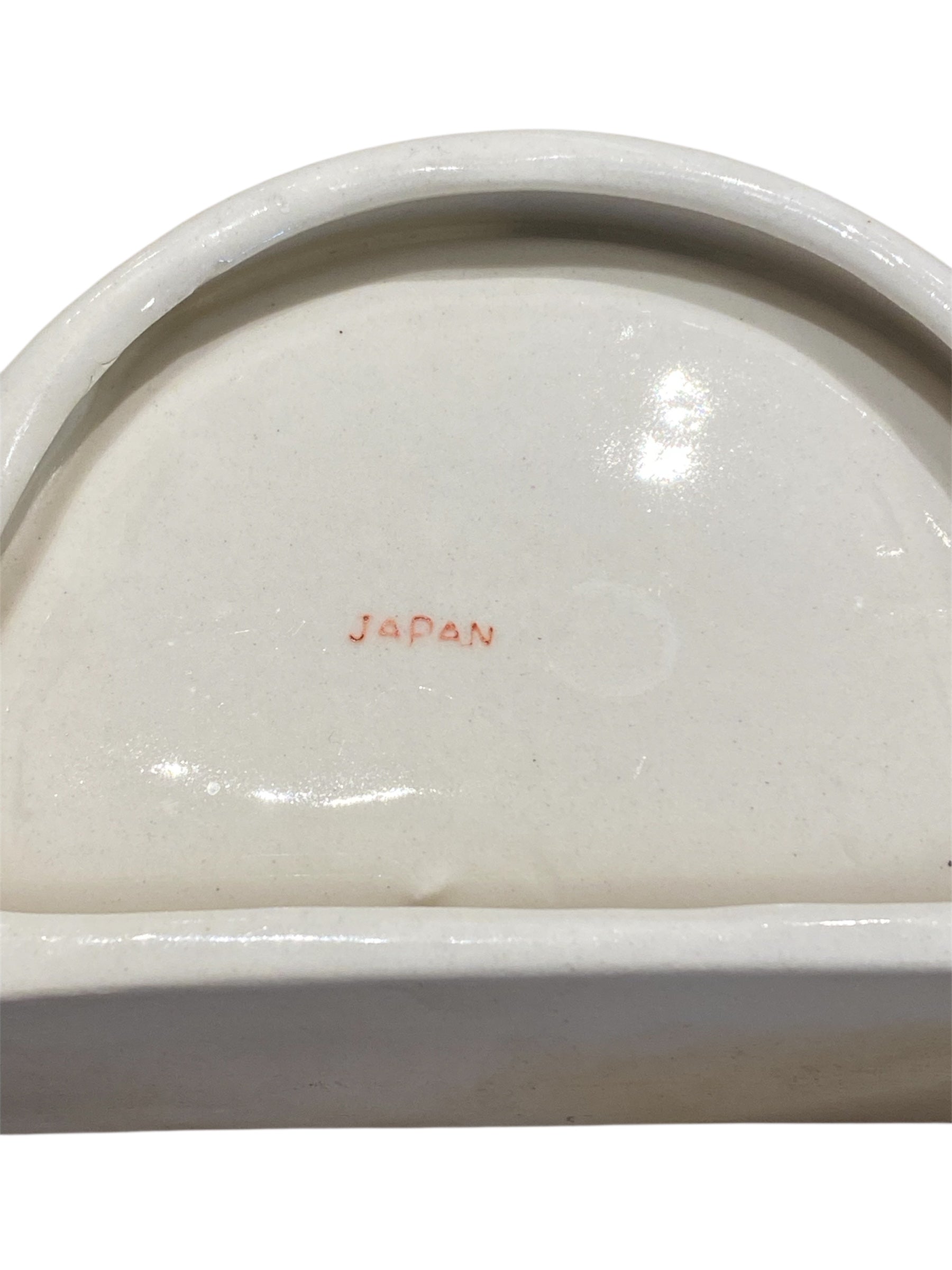 Split Serving Dishes with Handpainted Vegetables