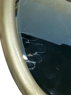 Old Oval Pale Gold Beveled Mirror