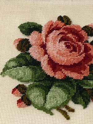 Delicate Rose Needlepoint