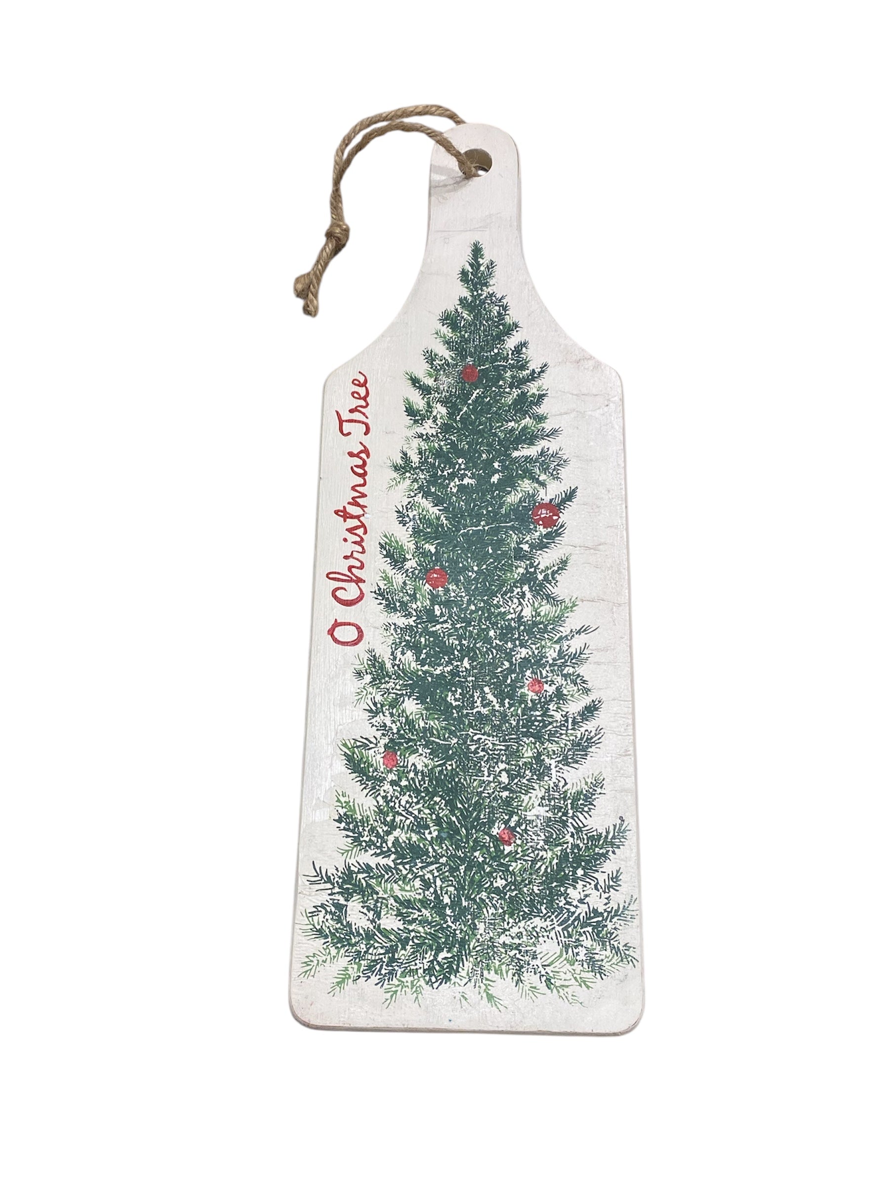Christmas Tree and Ornaments Double-Sided Sign