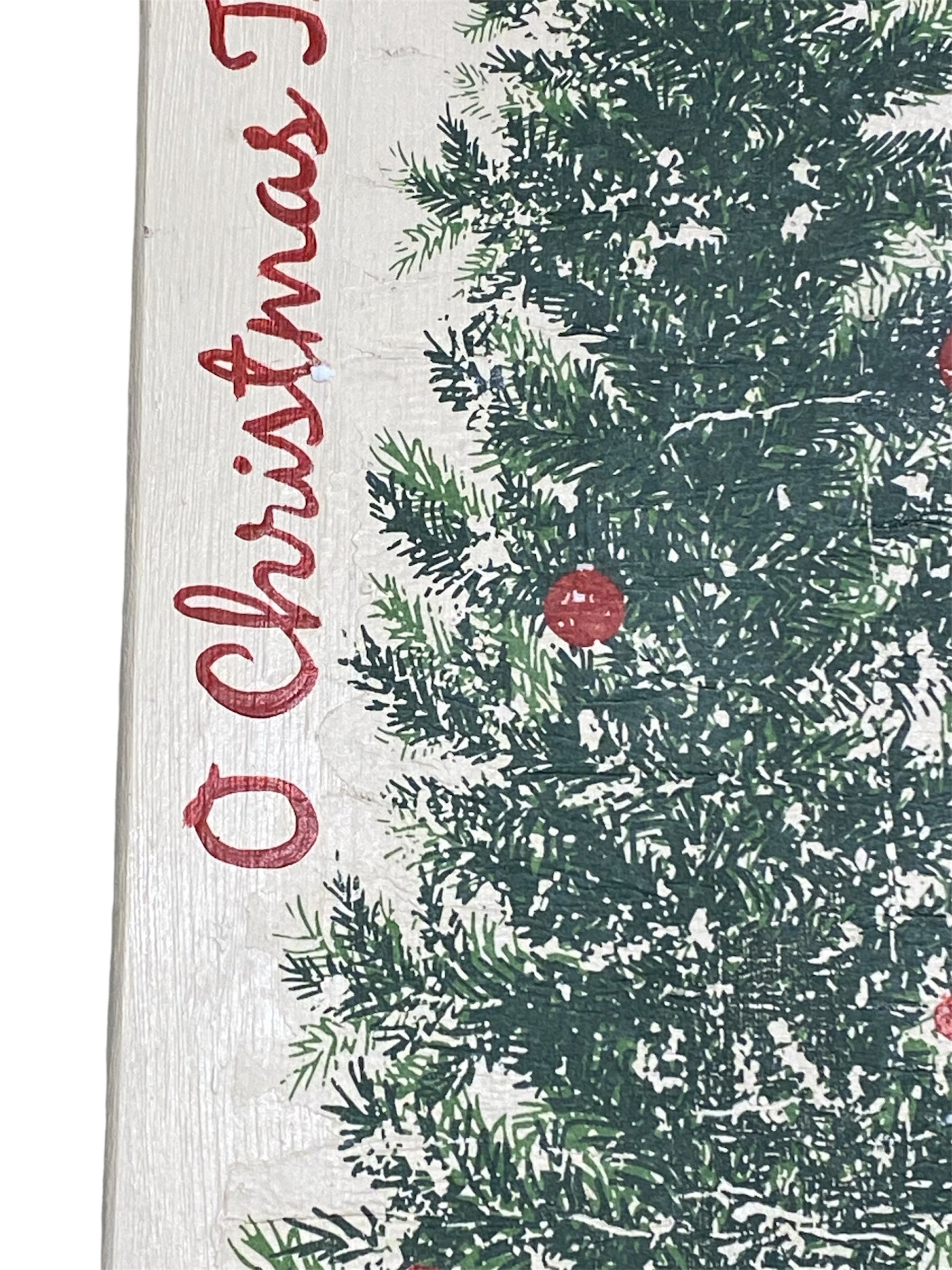 Christmas Tree and Ornaments Double-Sided Sign