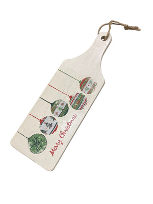 Christmas Tree and Ornaments Double-Sided Sign